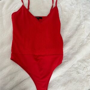 Stylish Red Body Suit Size S
